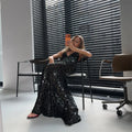 Sequin Deep V-neck Long Dress Women Chic Sleeveless Spaghetti Strap Backless Mermaid Dresses Lady Sexy Evening Party Wear New