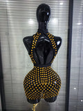 Big Crystal Women Sexy Off the Shoulder Hollow Out Bodycon Mini Dress Nightclub Party Celebrate Birthday Cocktail Clothing