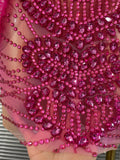 Women Sexy Sparkly Rhinestone Strapless Mesh See Through Mini Dress Eveing Party Birthday Singer DJ Nightclub Bar Stage Costume