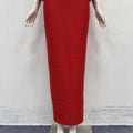 Elegant Off-the-Shoulder Beaded Bandage Evening Dress Diamond Embellished Backless Wrap Pleatd Split Bodycon Formal Party Gowns