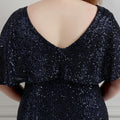 Plus Size Dress for Women Glitter Sequin Dresses Sexy Party Birthday Elegant Celebrity Floor Length Maxi Evening Dress