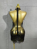 Glamorous Mesh See Through Pearl Lace Party Mini Dress Celebrate Birthday Photo Shoot Wear Performance Stage Costume