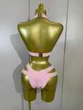 Women Sexy 2 Pieces Bodycon Bandage Swimsuit Celebrate Fashion Beach Swimwear Bikini Summer Style High Quality Wholesale