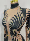 Costume Sparkly Diamond Women Sexy Mesh Jumpsuit Nightclub Bar Party Show Gogo Dancer Clothing Drag Queen Outfit