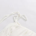 Solid Spliced Folds Corset Dress For Women Spaghetti Strap Sleeveless Temperament Top Female Fashion Style Clothes New