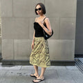Fashion Snake Pattern Straight Skirt For Women High Waist Slim Long Skirt Ins Hot Streetwear Female Skirt Summer New 2026