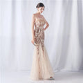 Sexy Elegant Long Wedding Party Dresses for Women 2025 Luxury Mesh Bridesmaid Evening Dresses Woman Sequin Summer Dress