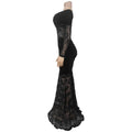 Lace Off-Shoulder Mermaid Maxi Dresses Luxury Woman Wedding Evening Dress Celebrities Outfits Night Clubwear New Year Robes