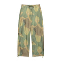 Printed Women Pants Belted Wide Leg Trousers Drawstring Waist Wide Leg Pants Loose Jogger Pants Casual Camouflage Long Pants