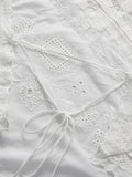 Vacation Asymmetrical Hem Tops for Women Halter Neck Sleeveless Pathwork Appliques Casual Beach Vest Female Clothes