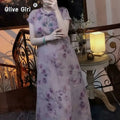 Olive Girl Red Embroidered Qipao for Garden Wedding 2026 Fairycore Photoshoot Everyday Wear M-3XL XS-3XL Plus Size Embroidered Romantic Garden Party Editorial Not Costume Qipao Cheongsam Chinese Dress Chinese Heritage Fashion Women