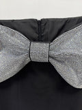 Fashion Heavy Industry Hot Diamond Bow Off Shoulder Slim Long Dress Elegant Formal Celebrity Evening Party Wedding Gowns