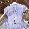 Olive Girl Purple Romantic Embroidered Top for Ren Faire 2026 Fairycore Photoshoot Everyday Wear S-XXL XS-3XL Plus Size Romantic Cottagecore Editorial Not Costume Embroidered Top Chinese Top Blouse Chinese Heritage Fashion Women