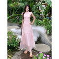 Olive Girl Pink Romantic Qipao for Garden Wedding 2026 Fairycore Photoshoot S-XXL XS-3XL Plus Size Romantic Garden Party Editorial Not Costume Qipao Cheongsam Chinese Dress Chinese Heritage Fashion Women