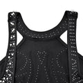 Women Sexy Backless Hot Drilling Process Party Club Night Maxi Dress Pearl Beading Rhinestone Birthday Evening Long Dress