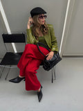 Women Light Beige Faux Croc Two‑piece Suit Set Matching Skirt Co‑ord Chic Leather Texture Office Business Autumn Street Outfits