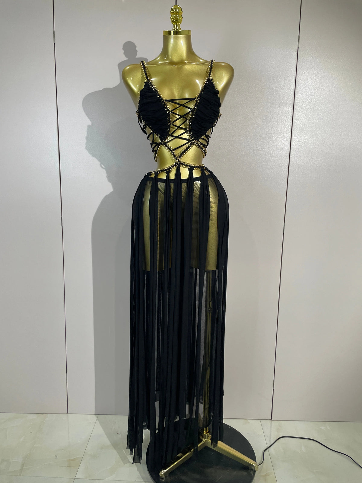 Women Vacation Beach Style Celebrate Birthday Party Outfit Sexy White Halter Sequined Hollow Out Transparency Long Maxi Dress
