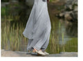 Vietnam Traditional Dress Aodai Chinese Improved Qipao Chiffon Fairy Women Elegant Oriental Improved Qipao Tea Art Hanfu Set