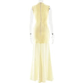 Sexy Spliced Sheer Mesh Fishtail Dresses for Women Stand Collar Sleeveless Patchwork Hollow Out Dress Female Trendy