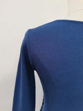 Solid Spliced Folds Designer T Shirt For Women Skew Collar Long Sleeve Patchwork Buttons Chic T Shirts Female New