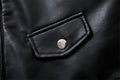 Women's Motorcycle Leather PU Imitation Leather Loose Jacket Black Jacket