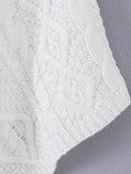 Casual Knit Women Shawls Round Neck Sleeveless Asymmetric Shawl for Vacation Street Outing Wear Fashion Summer New