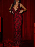 Sexy backless long party dresses for woman summer sequin club birthday dress women elegant cocktail evening prom dresses vestido