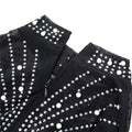 Women Rhinestone Dress with Bodysuit 2 Piece Set Sexy See Through Hot Drilling Evening Gowns Birthday Bodycon Party Dress