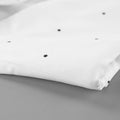 Romantic Dates White Dot Print Tank Top for Women Bow Neck Sleeveless Back Slit Design Slimming for Office Commute