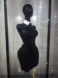 High Quality Women Sexy Off the Shoulder Backless Bodycon Mini Bandage Dress Nightclub Party Celebrate Fashion Birthday Wear