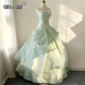 Olive Girl Green Romantic Dress for Garden Wedding 2026 Fairycore Photoshoot Everyday Wear XS-XXXL XS-3XL Plus Size Romantic Garden Party Editorial Not Costume Dress Chinese Heritage Fashion Women