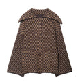Women's Brown Knitted Cardigan Fashion Turn Down Collar Single Breasted Pockets Sweater Lady 2025 Autumn Casual Street Outerwear