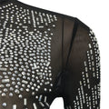 Women's 2 Piece Outfits Rhinestone Fringe Crop Cami Top and Bodycon Skirt Set Sexy Women's Nightclub Dress Party Dresses