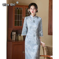Olivegirl Spring Jacquard Rose Qipao Dress Women 2026 High End Improvement for Young Girls Cheongsam Dress