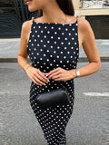 Sexy Bead Strap Maxi Dresses Women's Slim Sleeveless Backless Waist-cinching Hip-wrap Dress 2026 New Ladies Summer Evening Grown