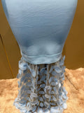 Luxury Flower Lace-Edged 3D Decoration Sleeveless Bodycon Maxi Dress Sleeveless High Waist Birthday Evening Party Cocktail Gowns