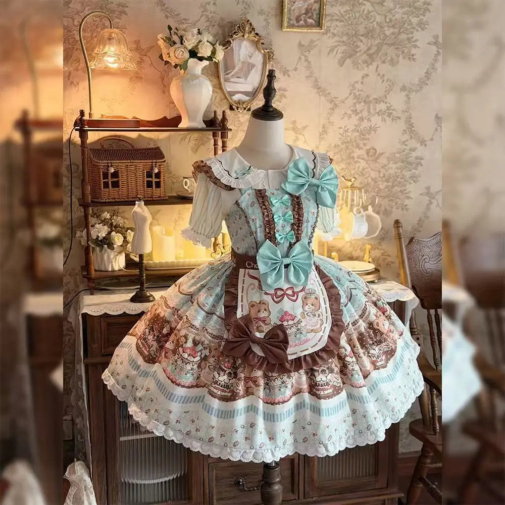 Olivegirl Lolita Dress Original Genuine Thin Colorful Cute Jsk Lolita Princess Dress Birthday Party Cosplay Women's Clothing