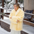 Women Winter 2026 High Quality Luxury Faux Fur Coat Thicken Warm Overcoat Outerwear Hot Girls Solid Long Fox Fur Jacket