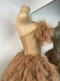 Sparkly Sequins Birthday Outfit Women Sexy Top Skirt Two Pieces Sets Celebrity Performance Show Wear Nightclub Bar Dress
