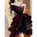 Olive Girl Red Embroidered Lolita Dress for Ren Faire 2026 Fairycore Photoshoot Everyday Wear S-XL XS-3XL Plus Size Hand Embroidered Dramatic Silhouette Romantic Editorial Not Costume Lolita Dress Chinese Heritage Fashion Women