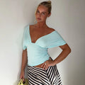 Halter Neck Backless Sexy Vest Women's Summer Slim Strappy Fashion Elasticity V-Neck Vest Solid Vacation Party Female Top