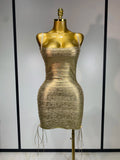 Women Sexy Sleeveless Square Neck Bodycon Mini Bandage Dresses Elegant Evening Party Luxury Birthday Club Prom Gown