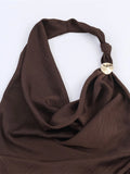 Elegant Satin Ribbons Halter Party Dress Women's Sexy Backless Off Shoulder Sleeveless Robes 2026 New Lady Evening Gowns