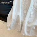 Olive Girl Red Romantic Embroidered Top for Ren Faire 2026 Garden Wedding Fairycore Photoshoot Everyday Wear M-XXXL XS-3XL Plus Size Romantic Cottagecore Garden Party Editorial Not Costume Embroidered Top Chinese Top Blouse Chinese Heritage Fashion Women