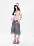Olive Girl Blue Romantic Streetwear Fairycore 2026 Everyday Wear S-XL XS-3XL Plus Size Romantic Cottagecore Editorial Not Costume Streetwear Chinese Heritage Fashion Women