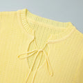 Short Sleeve Knitted Long Dress Female Slim Hollow Retro Elegant Sweater Dress 2025 Summer New High Waist Women‘s Dress