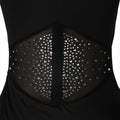 Sexy Rhinestone Jumpsuit Luxury for Women Long Sleeve Sheer Mesh Patchwork Skinny Night Birthday Party Club Romper Overalls