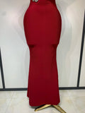Women Sexy One Shoulder Sparkly Diamonds Long Bodycon Bandage Dresses Luxury Birthday Party Celebrity Elegant Knitted Clothing