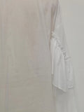French Office Spliced Ruffled White Shirt for Women Lapel Long Sleeves Temperament Basics Shirts Female Autumn New