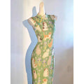 Olive Girl Green Romantic Qipao Fairycore 2026 Everyday Wear S-XXL XS-3XL Plus Size Romantic Garden Party Editorial Not Costume Qipao Cheongsam Chinese Dress Chinese Heritage Fashion Women